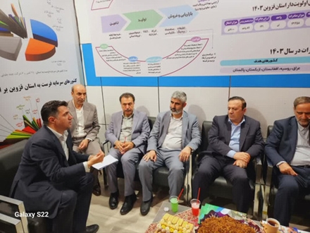 حضور دکتر نوذری استاندار قزوین در هفتمین نمایشگاه توانمندی‌های صادراتی جمهوری اسلامی ایران